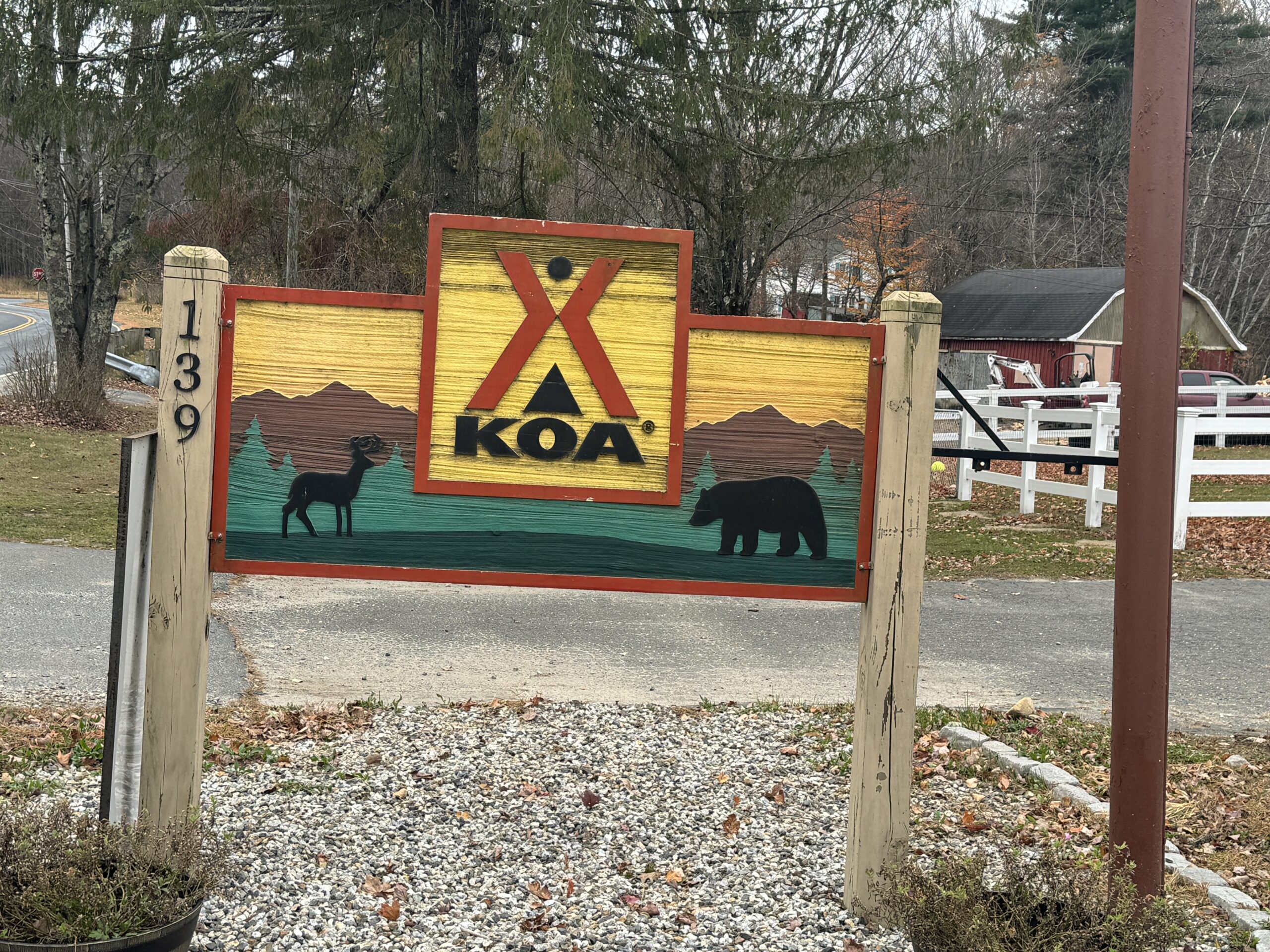 Northampton/Springfield KOA in Westhampton, MA (Oct 28)